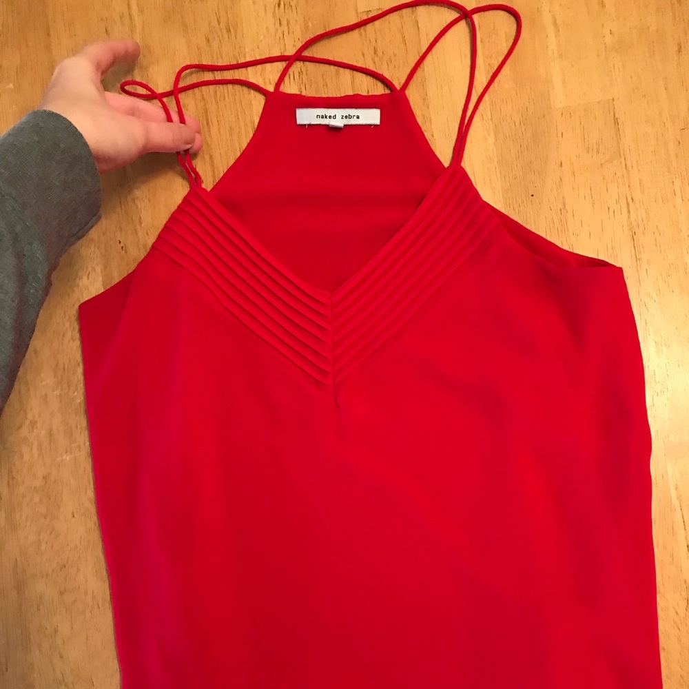 Red tank by Naked Zebra size small